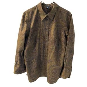 Chaps Multicolor Paisley Cotton Shirt